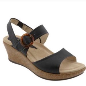 Dansko black leather sandals